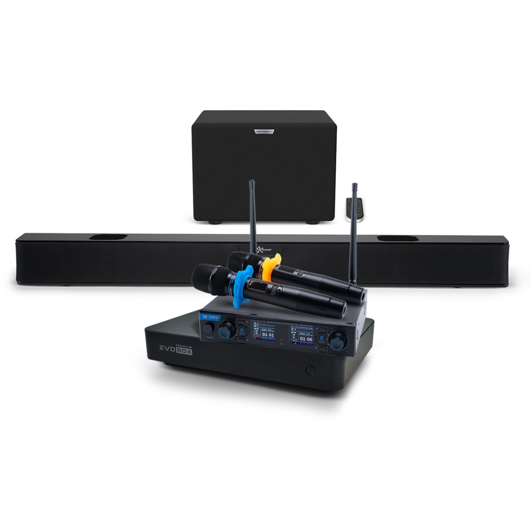 Hi-End караоке-система EVOBOX Premium + EvoSoundBar (саундбар с караоке) в Калуге