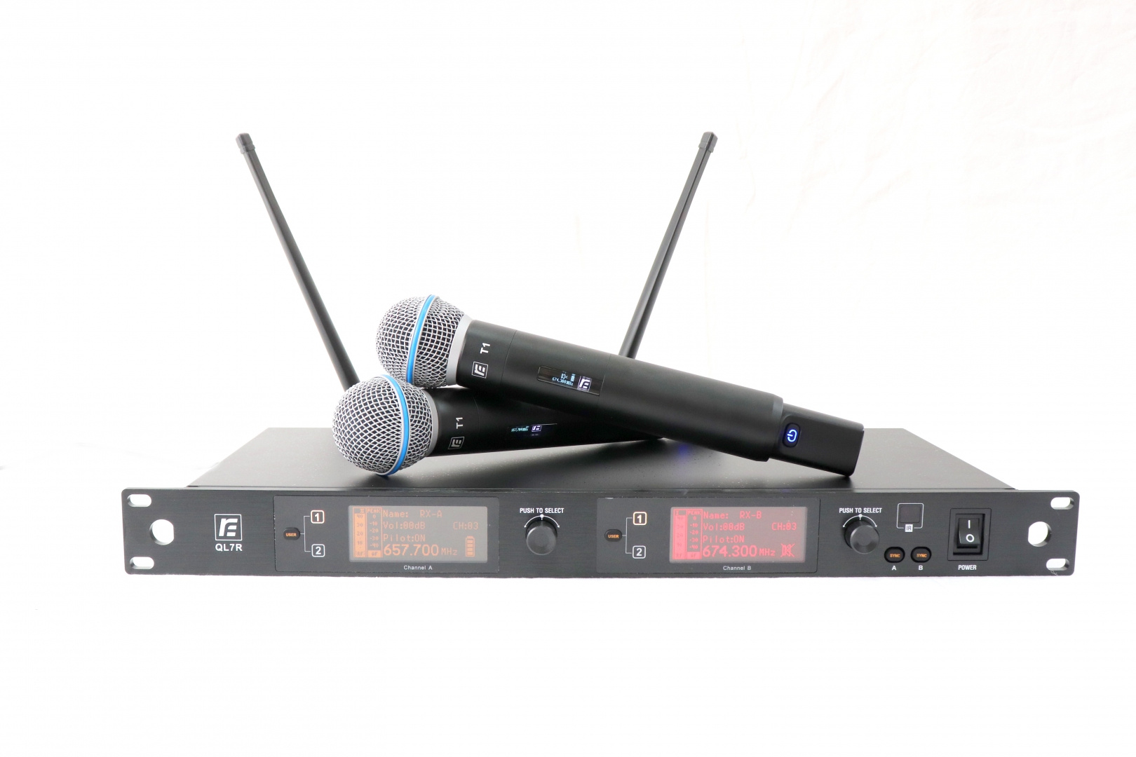 RFIntell QL7R/T1-A 651,800-683,400 МГц 2-канальная радиосистема с 2-мя ручными микрофонами в Калуге