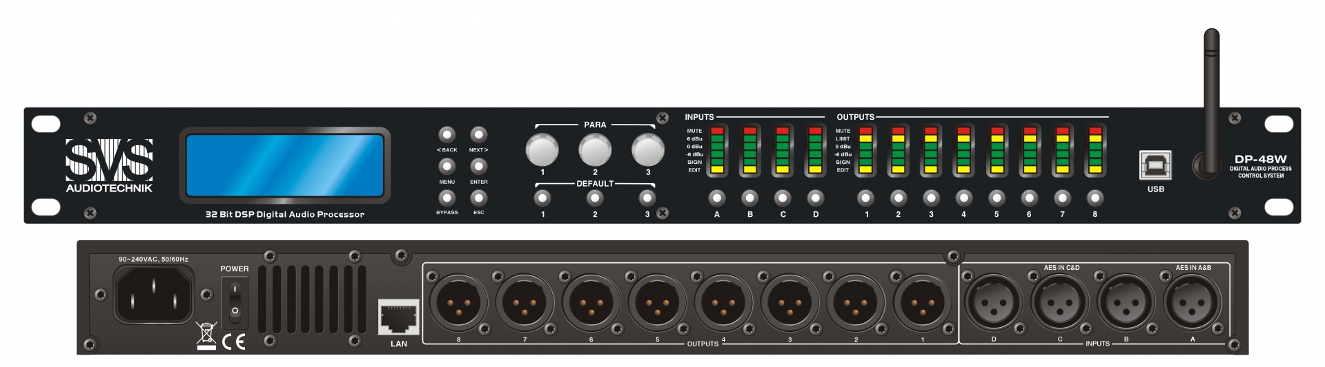 SVS Audiotechnik DP-48W Цифровой процессор: 4 входа 8 выходов в Калуге