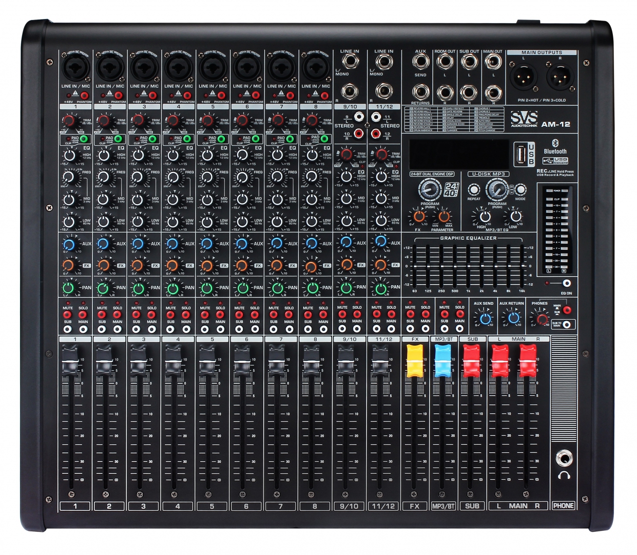 SVS Audiotechnik mixers AM-12 Микшерный пульт аналоговый, 12-канальный в Калуге