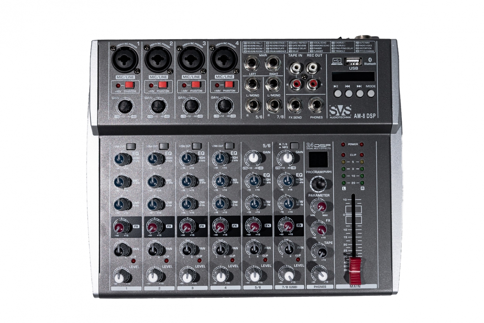 SVS Audiotechnik mixers AM-8 DSP Микшерный пульт аналоговый, 8-канальный в Калуге
